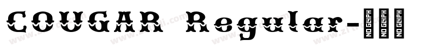 COUGAR Regular字体转换 COUGAR Regular字体转换
